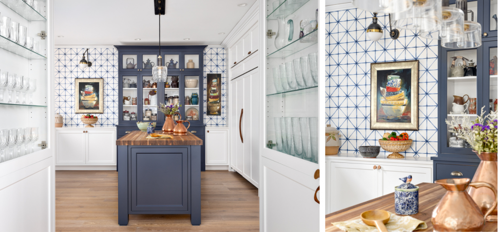 Pantry design colorful art blue and white wallpaper prince edward island interior design simply home decorating
