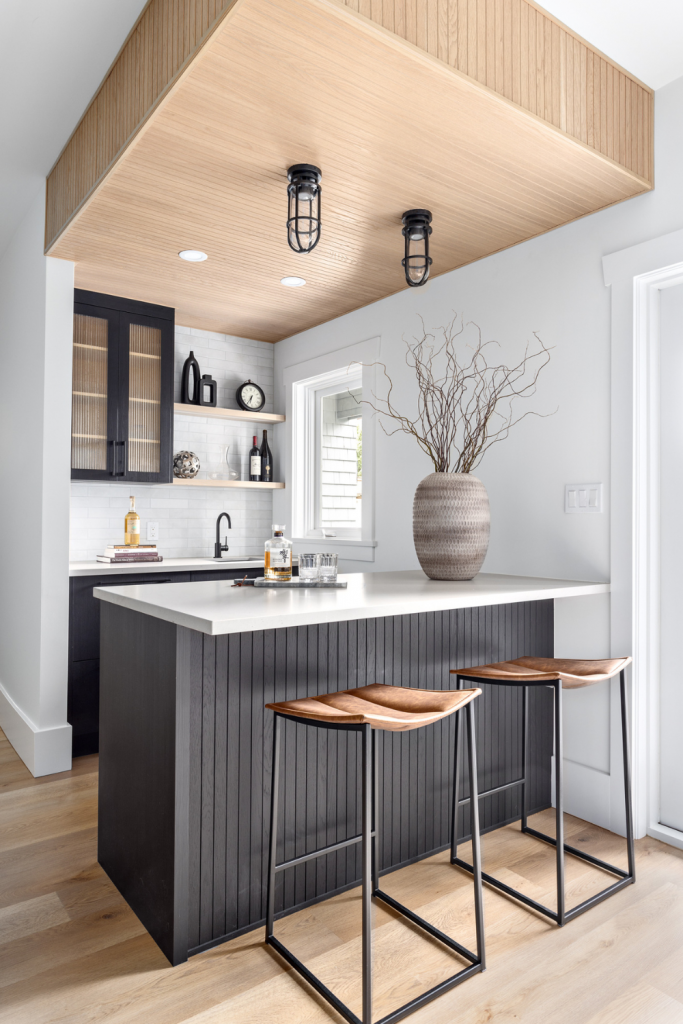 home-bar-black-wood-panel-ceiling-newfoundland-interior-design-home-furnishing